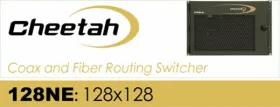 CHEETAH 128NE: 128x128 3G-SDI for coax or fiber optic cables