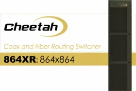 Cheetah 864XR: 864x864 3G-SDI for coax or fiber optic cables